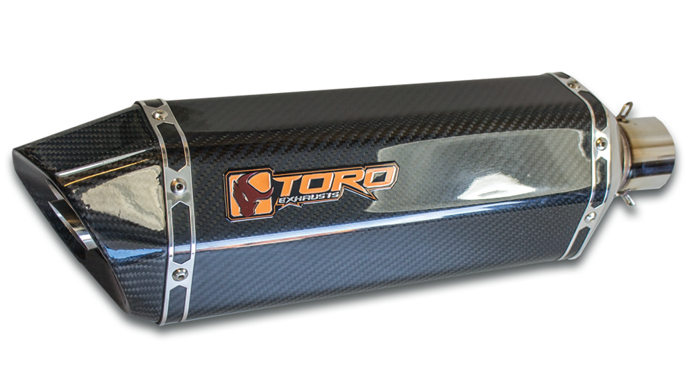 Toro Hex-x Exhaust With The Gloss Carbon Fibre Finish